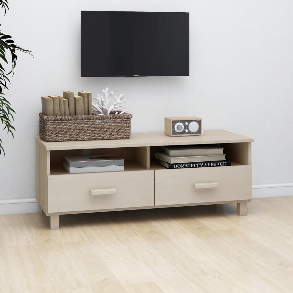 Latitude Run® Tv Stand Tv Console Sideboard Tv Unit Cupboard Hamar ... throughout Understanding the durability and care of solid wood pine furniture
