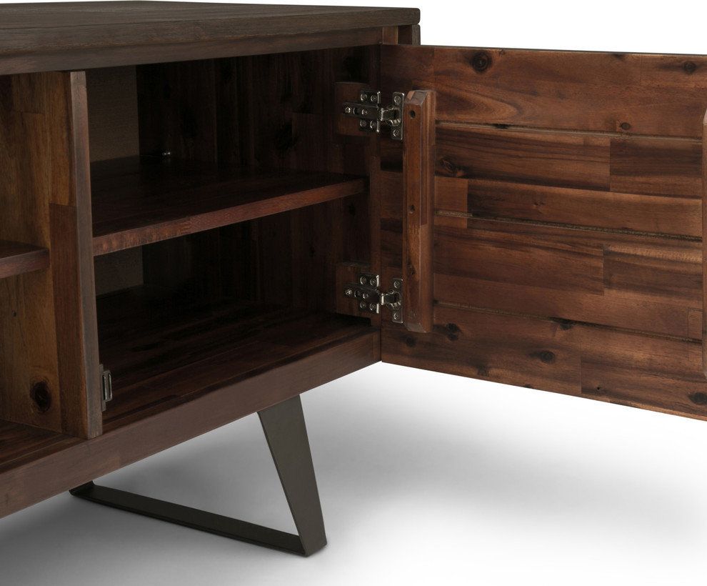 Lowry Solid Acacia Wood Tv Media Stand For Tvs Up To 70 Inches ... with Lowry Solid Acacia Wood Tv Media Stand For Tvs Up To 70 Inches, Walnut