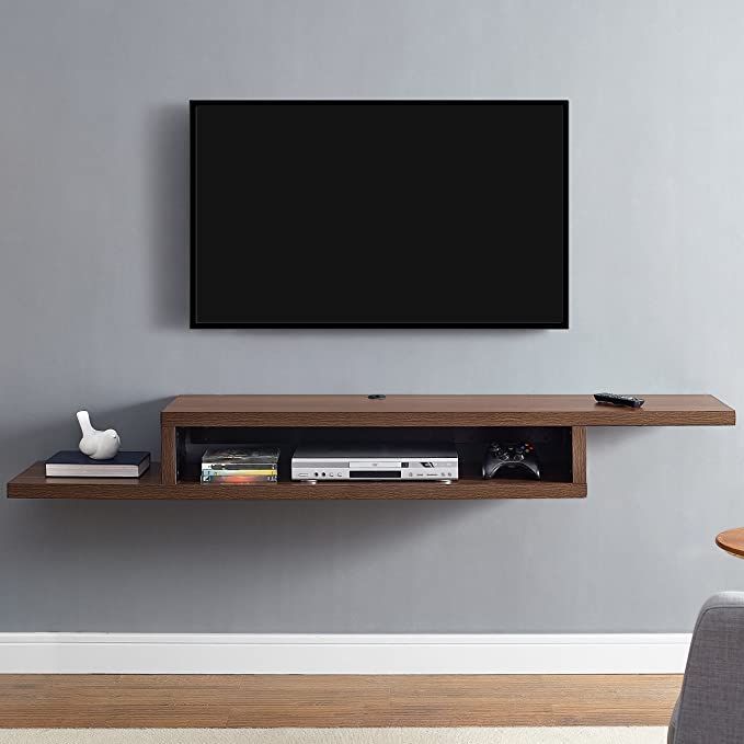 Martin Furniture Asymmetrical Floating Wall Mounted Tv Console, 72Inch ... within Asymmetrical Wall Mounted Tv Console Wood Entertainment Center 72-Inch , Skyline