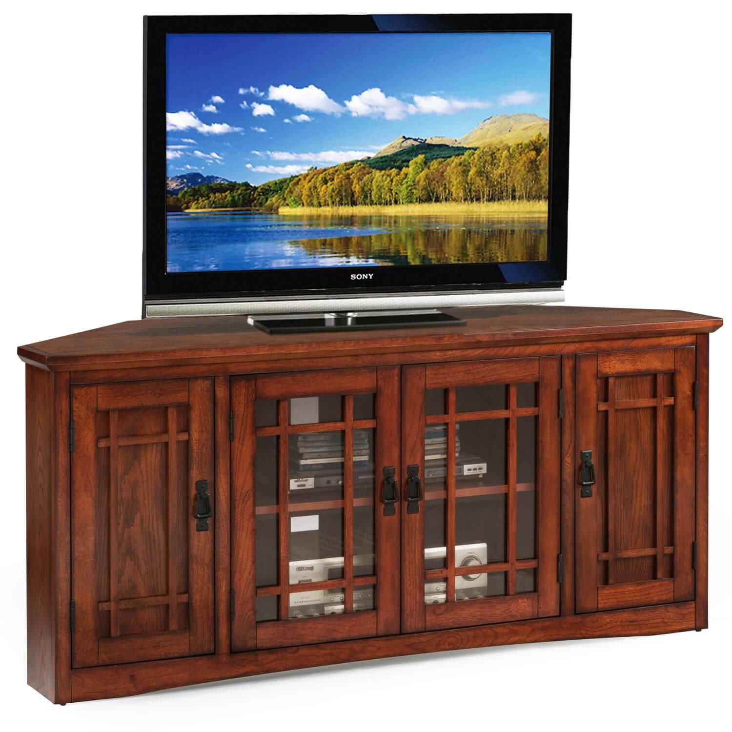 Mission Corner Tv Stand 60 Inch ǀ Furniture ǀ Today's Design House regarding Eagle Furniture Tall Mission 41" Wide Corner Tv Console, Dark Oak