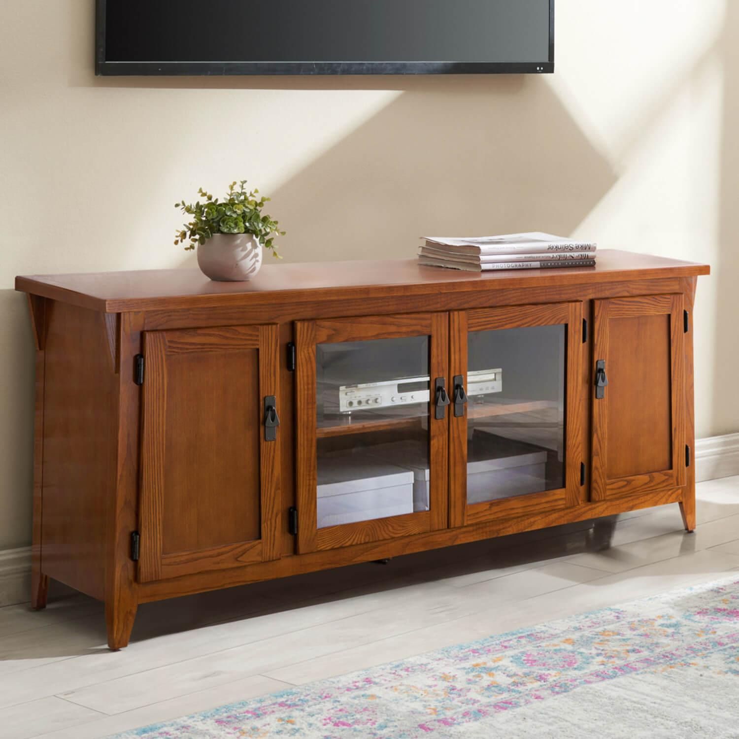 Mission Style Oak Entertainment Center regarding Balancing form and function in contemporary corner furniture pieces