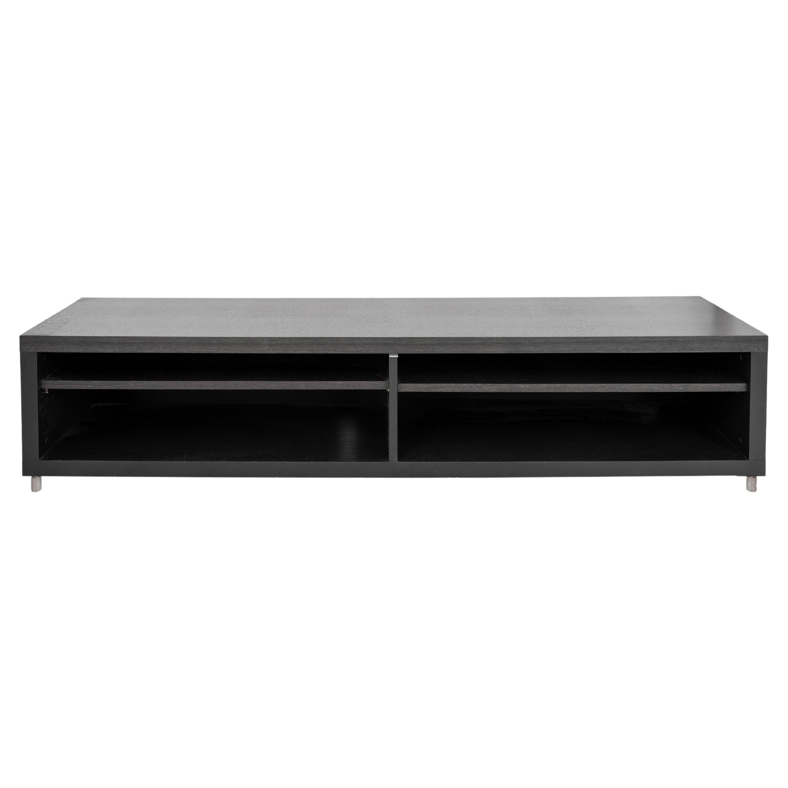Modern Faux Wenge Wood Entertainment Console For Sale At 1Stdibs throughout Rustic Barn Style 68" Wide Entertainment Console , Antique Black, Plank Top: Da