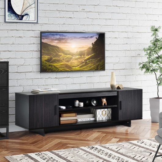 Modern Wood Tv Stand With Storage For Tvs Up To 65 Inch - Cave Supplies for Modway Iterate Modern Wood Tv Stand For Tvs Up To 65" In Charcoal