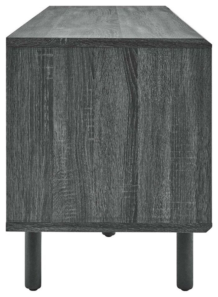Modway Kurtis Mdf Particleboard Tv And Record Stand For Tvs Up To 65 ... for Color psychology behind charcoal tones in modern interior design