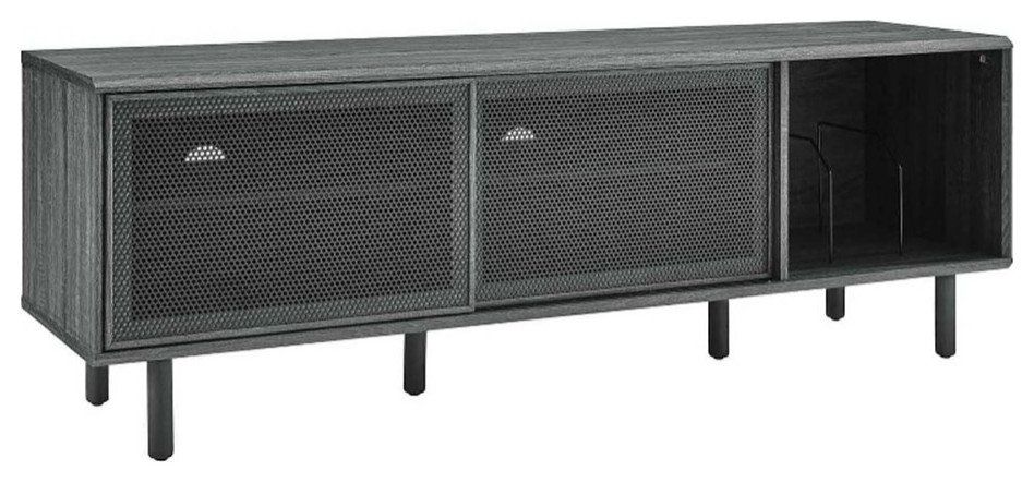Modway Kurtis Mdf Particleboard Tv And Record Stand For Tvs Up To 65 ... pertaining to Modway Kurtis Mdf Particleboard Tv And Record Stand For Tvs Up To 65" In Walnut