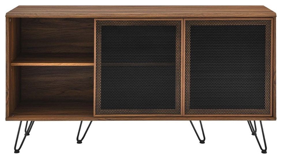 Modway Nomad Modern Style Wood Grain Laminate Sideboard In Walnut ... with Transforming Your Viewing Experience Through Thoughtful Furniture Choices
