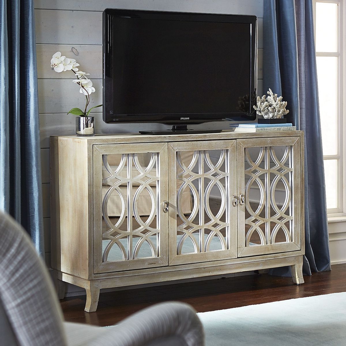 Natural Wood Media Cabinet At Echo Stone Blog with regard to How to Choose the Perfect Rustic Blue Green Lattice Cabinet for Your Home