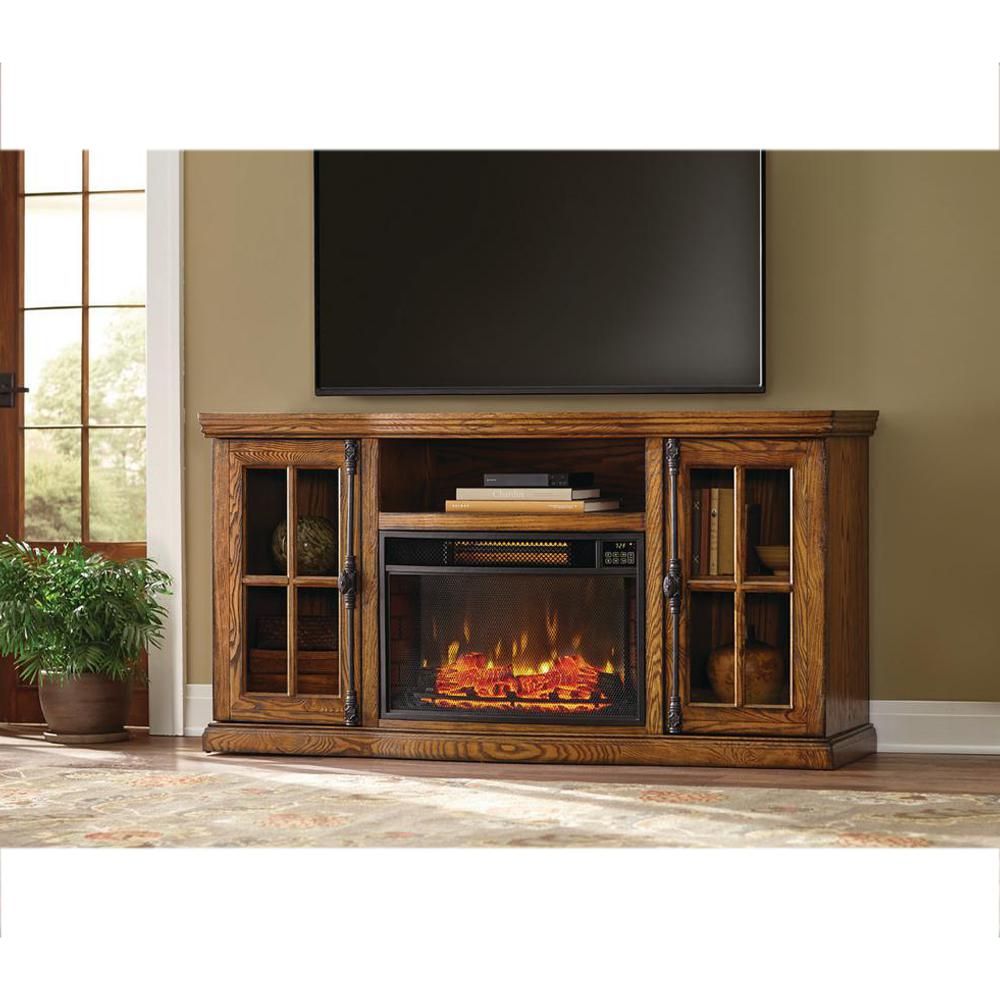 Oak Fireplace Tv pertaining to Inside the construction process of Eagle Furniture&amp;#039;s acclaimed 48 inch Oak Ridge TV console