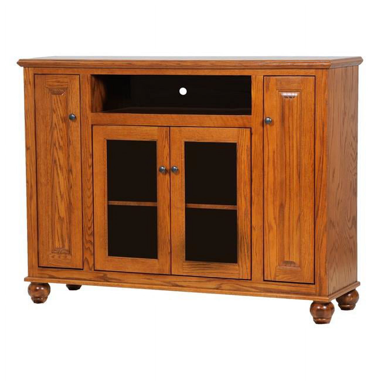 Oak Tall Deluxe Entertainment Console, Light - Walmart.com regarding Heritage Woodworking Techniques in Today&amp;#039;s Home Furnishings