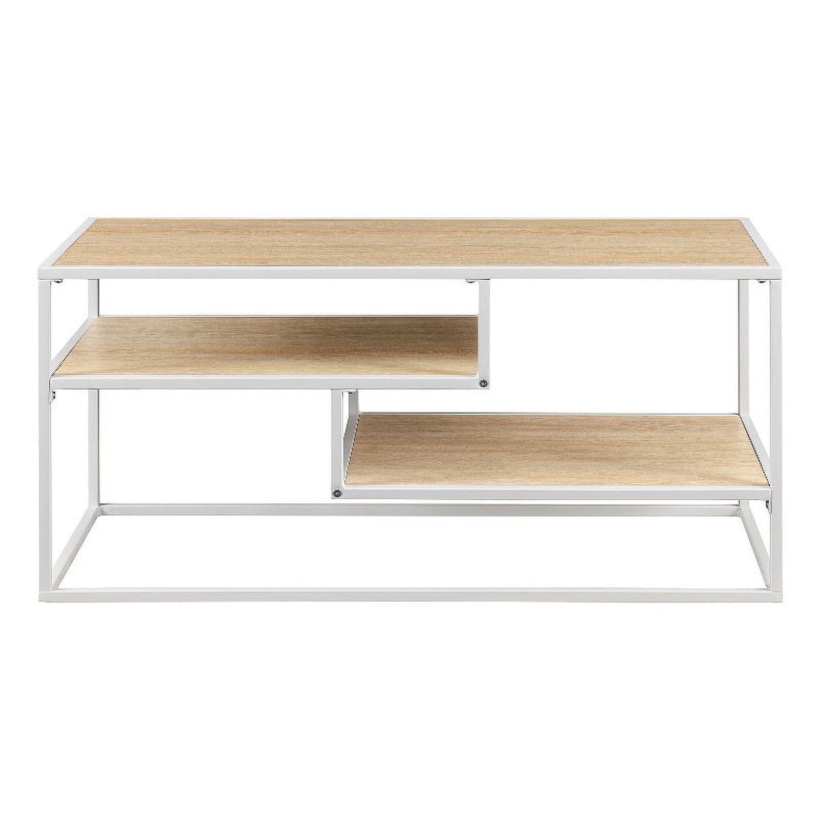 Pemberly Row Floating Wood Shelf Tv Stand For Tvs Up To 43" Coastal Oak ... in Maximizing Wall Space with Pemberly Row's Coastal Oak Floating Shelf Solutions