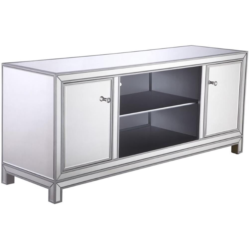 Pemberly Row Modern Glass Tv Stand For Tvs Up To 60" In Antique Silver ... pertaining to Pemberly Row Modern Glass Tv Stand For Tvs Up To 60" In Antique Silver