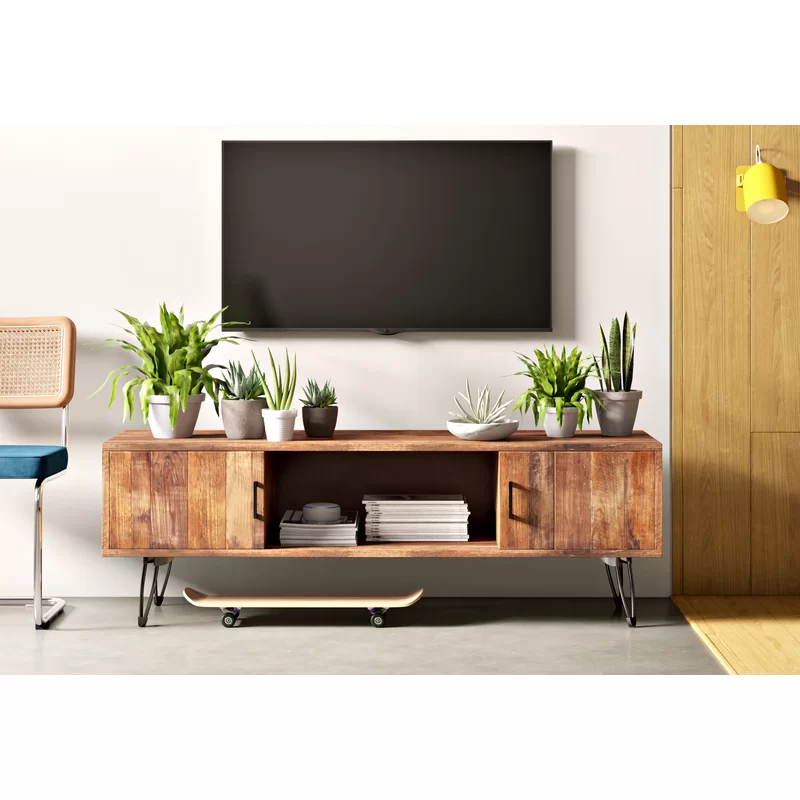 Quijada Solid Wood Tv Stand - We've Got Just The One In Quijada Solid ... within Modway Nexus Metal & Wood Tv Stand For Tvs Up To 65" In Black And Walnut