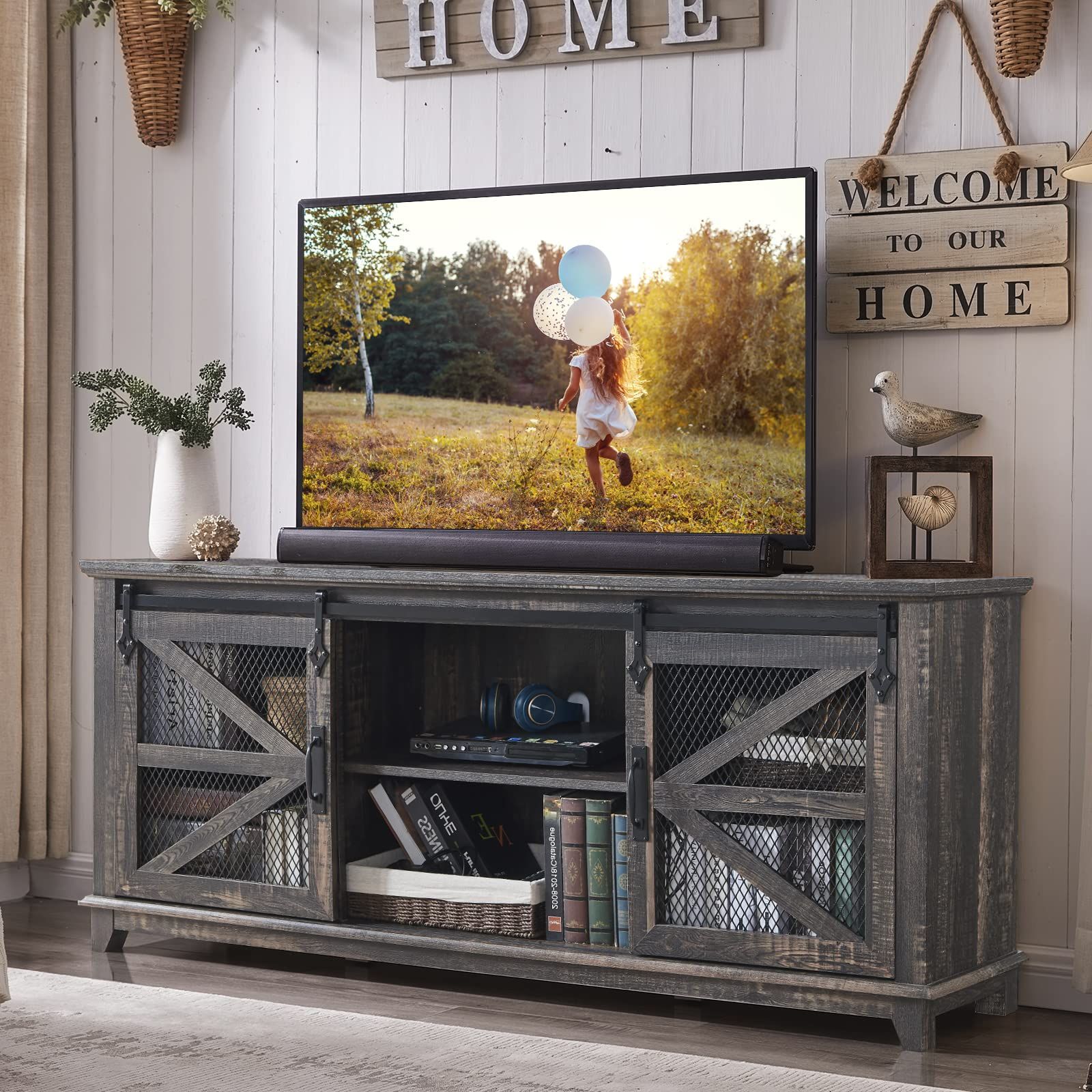 Rustic Media Cabinet within 65" Slim Rustic Sunburst Tv Stand Media Console Storage 3 Drawers Rustic Sun