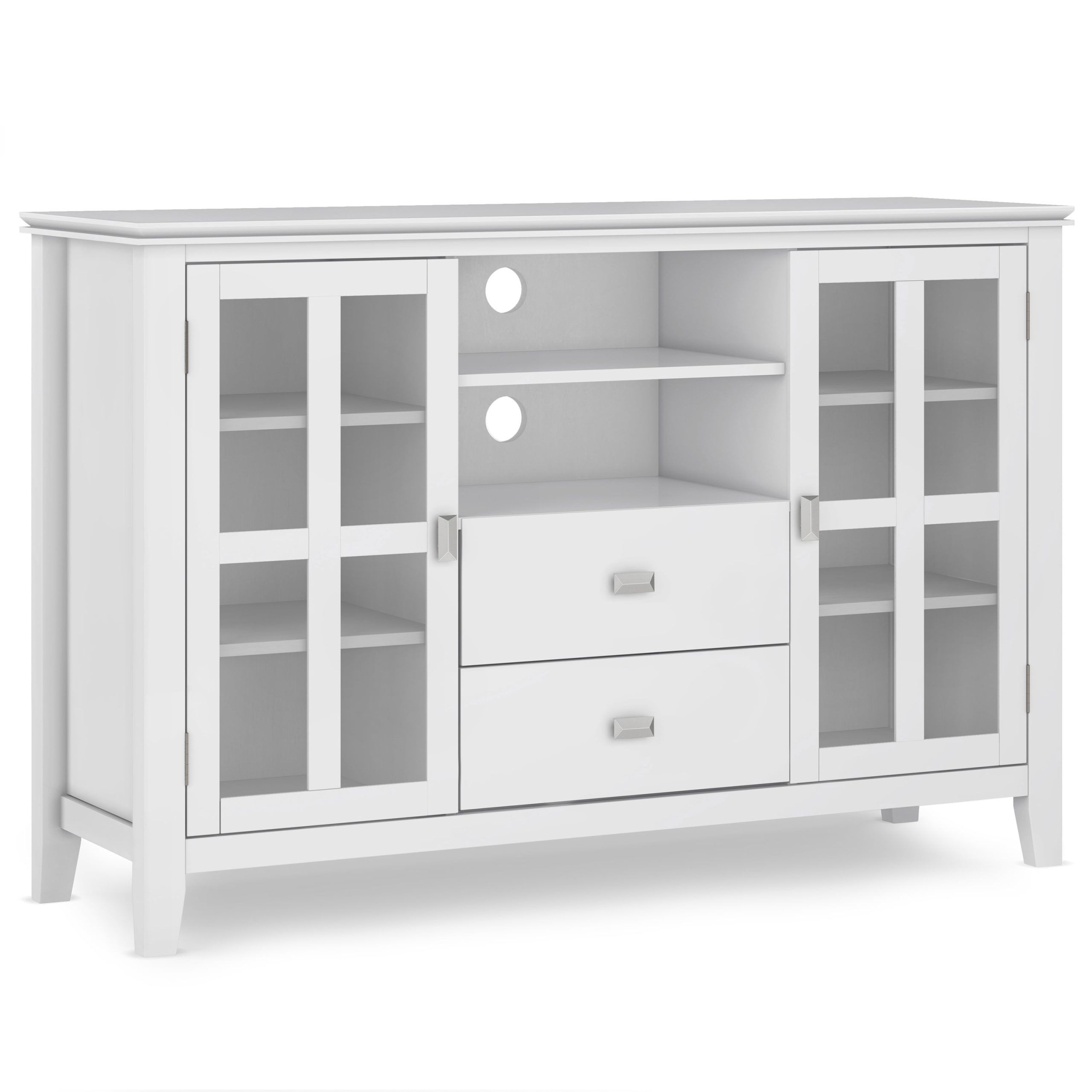 Simpli Home Artisan 53In Wide Solid Wood Tv Stand, Contemporary Design ... regarding The craftsmanship behind artisan wooden entertainment centers