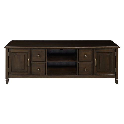 Simpli Home Connaught 72 In. Tv Stand - Dark Chestnut Brown with regard to Connaught Solid Wood Tall Tv Stand, Dark Chestnut Brown For Tvs Up To