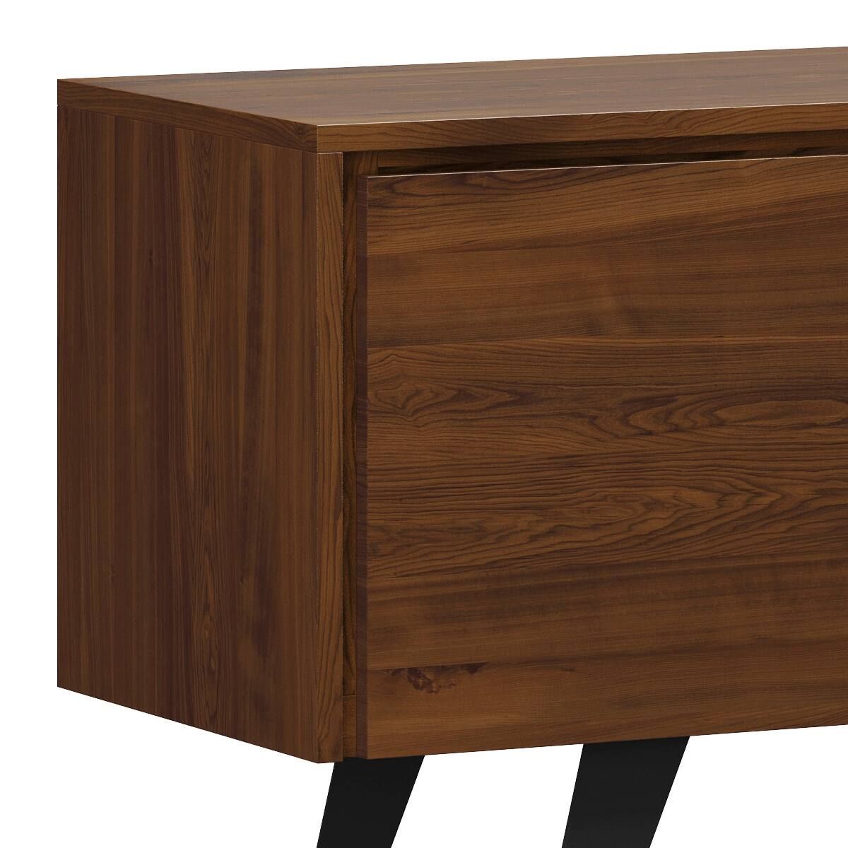 Simpli Home Lowry 63 Inch Wide Modern Industrial Tv Media Stand For Tvs ... regarding Understanding the durability benefits of solid acacia wood media stands