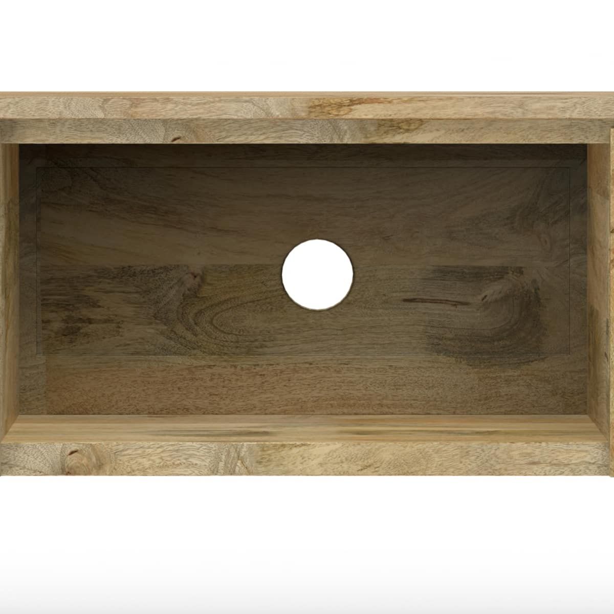 Simpli Home Lowry Solid Mango Wood 72 Inch Tv Media Stand In Natural ... intended for Long-term value of investing in solid wood media storage solutions