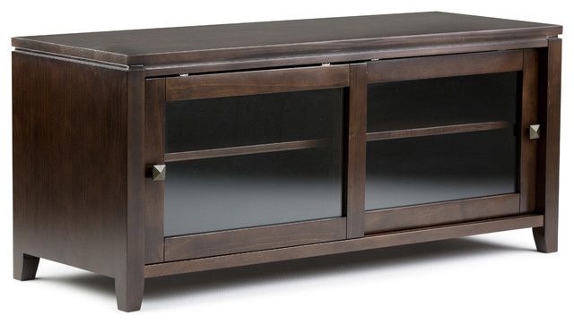 Solid Wood 48 Inch Wide Tv Media Stand And In Mahogany Brown For Tvs Up ... for Solid Wood 48 Inch Wide Tv Media Stand And In Mahogany Brown For Tvs Up To