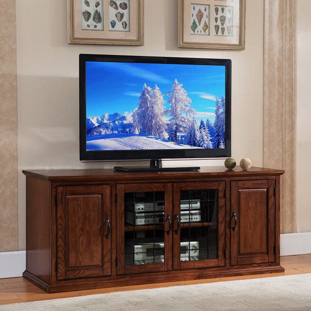 Traditional Tv Stand, 2 Tempered Glass Doors &amp;amp; 2 Wooden Doors ... with Understanding the Appeal of Traditional TV Stands with Glass and Wood Doors