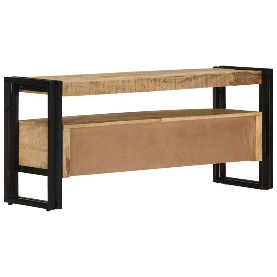Tv Stand Tv Unit Sideboard Tv Console Media Cabinet Solid Mango Wood ... pertaining to How Modern Living Rooms Benefit from Sustainable TV Console Designs
