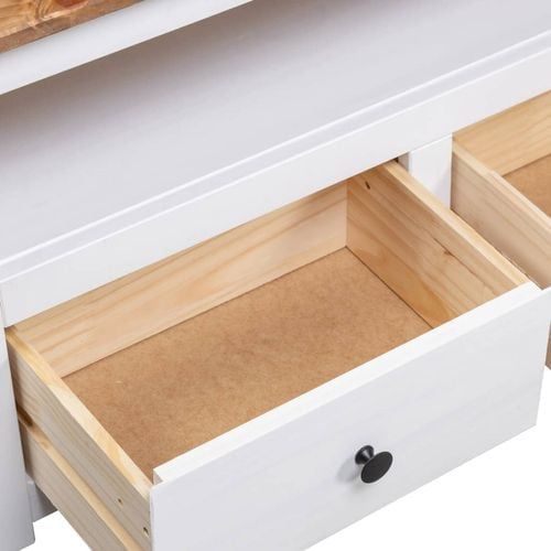 Vidaxl Solid Pinewood Corner Tv Cabinet White 93X49X49 Cm Panama Range ... inside Vidaxl Corner Tv Cabinet White 36.6"X19.3"X19.3" Solid Pine Panama Range