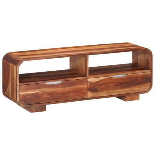 Vidaxl Tv Cabinet Tv Stand Sideboard Media Unit Cabinet Solid Wood ... in Vidaxl Tv Stand Tv Unit Sideboard Tv Console Cabinet Solid Brushed Acacia Wood