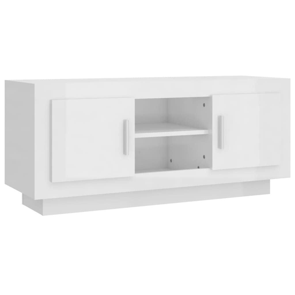 Vidaxl Tv Stand Tv Console Sideboard Tv Unit Home Media Unit Engineered ... regarding Vidaxl Tv Stand Tv Console Sideboard Tv Unit Media Unit Cupboard White Metal