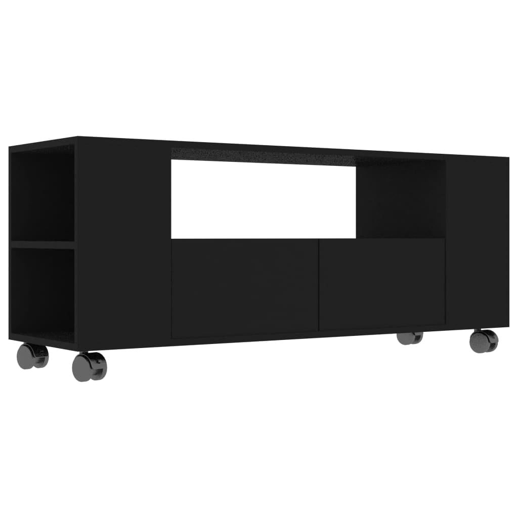 Vidaxl Tv Stand Tv Console Sideboard Tv Unit Home Media Unit Engineered ... throughout Vidaxl Tv Stand Tv Console Sideboard Tv Unit High Gloss Black Engineered Wood