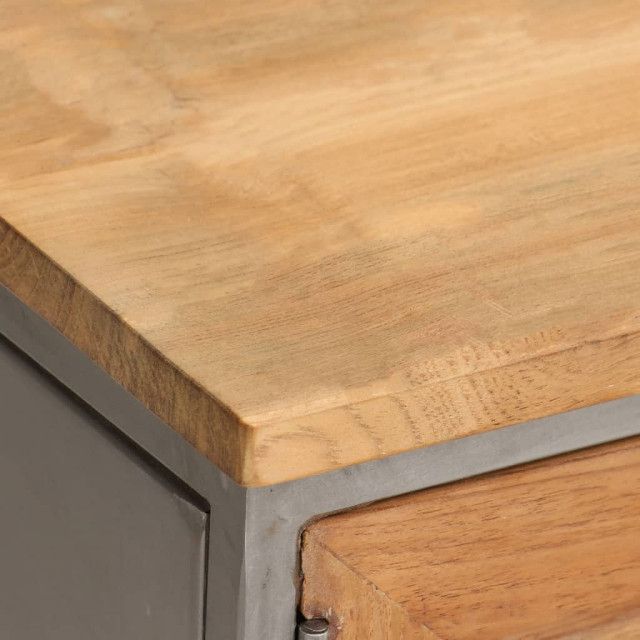 Vidaxl Tv Stand Tv Unit Sideboard Tv Console Cabinet Recycled Teak And ... within Vidaxl Tv Stand Tv Unit Sideboard Tv Console Cabinet Recycled Teak And Steel