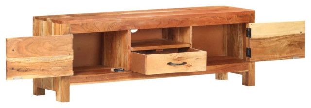 Vidaxl Tv Stand Tv Unit Sideboard Tv Console Media Cabinet Solid Acacia ... with Exploring the craftsmanship behind vidaXL's solid teak television furniture