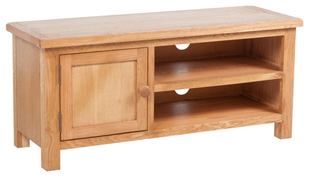 Vidaxl Tv Stand Tv Unit Sideboard Tv Console Media Cabinet Solid Oak ... within How to choose the right TV console that complements your home decor