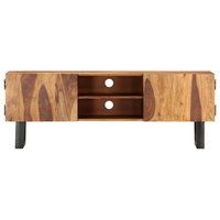 Vidaxl Tv Stand Tv Unit Sideboard Tv Console Media Cabinet Solid Wood ... for Vidaxl Tv Stand Tv Unit Sideboard Tv Console Media Cabinet Solid Sheesham Wood