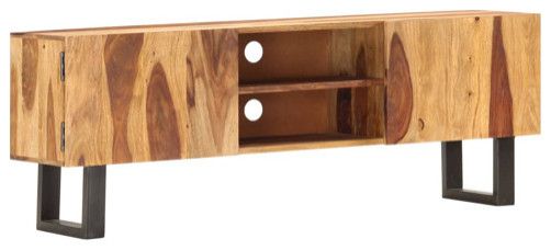 Vidaxl Tv Stand Tv Unit Sideboard Tv Console Media Cabinet Solid Wood ... throughout How to choose the right TV console that complements your home decor
