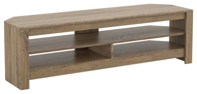 Avf Transitional Wood Tv Stand For Most Tvs 27" To 65" In Rustic Sawn ... in Maximizing Space and Style with AVF Transitional Wood TV Furniture in Gray Oak
