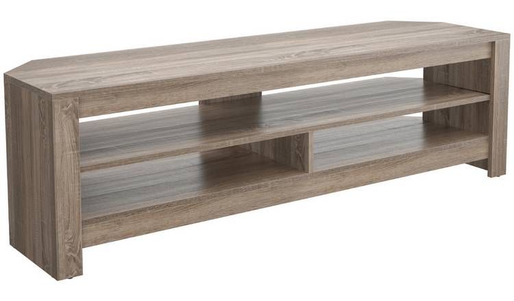 Buy Avf Calibre Sound Up To 65 Inch Tv Stand - Rustic Sawn Oak | Tv ... with regard to Avf Transitional Wood Tv Stand For Most Tvs 27" To 65" In Gray Oak
