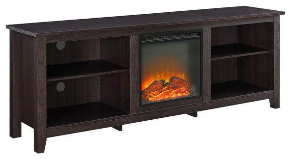 Classic Entertainment Center, Adjustable Shelving & Electric Fireplace ... with Transforming Your客厅 into a Showpiece with Thoughtful Shelving