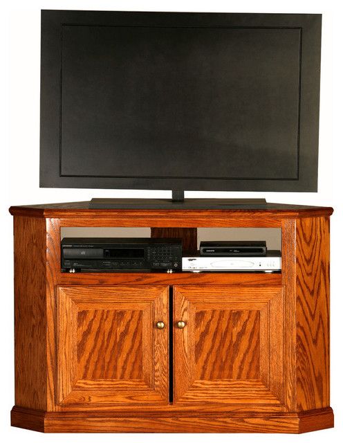 Eagle Furniture Classic Oak 46.25" Tall Corner Tv Cart - Transitional ... for Eagle Furniture Classic Oak 46.25" Tall Corner Tv Cart, Lite Oak