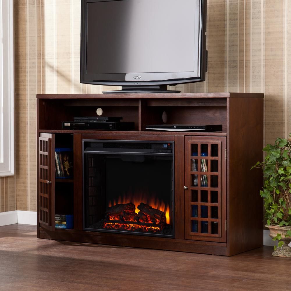 Fireplace Tv Stands - Electric Fireplaces - The Home Depot pertaining to Transforming Your客厅 into a Showpiece with Thoughtful Shelving