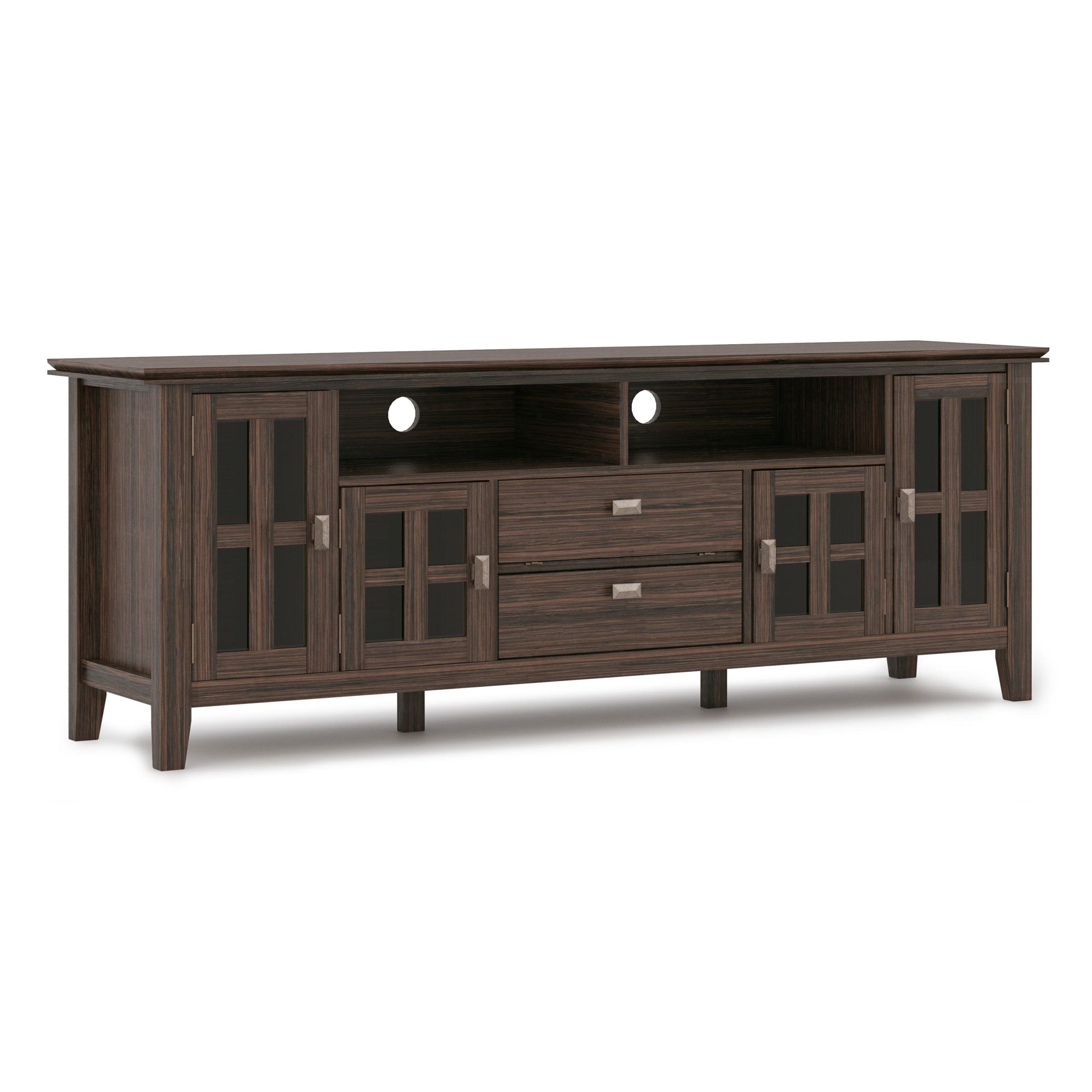 Questions And Answers: Simpli Home Artisan Solid Wood 72 Inch Wide ... with Why choosing solid wood over synthetic materials matters for your living room setup