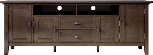 Redmond Solid Wood 72 Inch Wide Transitional Tv Media Stand For Tvs Up ... inside Redmond Solid Wood 72 Inch Tv Media Stand In Distressed Grey For Tvs Up To