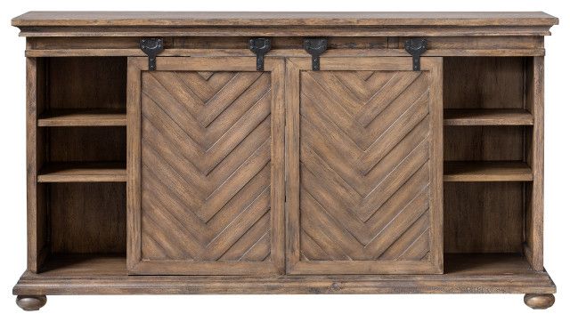 Rustic Wood Iron Sliding Barn Door Media Console Cabinet Vintage Style ... regarding Vintage Charm Meets Modern Functionality in Rustic Wood Iron Barn Door Media Consoles