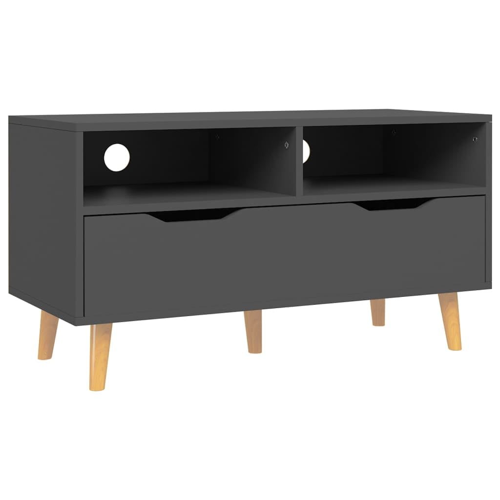 Vidaxl Tv Stand Tv Console Sideboard Tv Unit Home Media Unit Engineered ... with regard to Vidaxl Tv Stand Tv Console Sideboard Tv Unit Media Unit Gray Engineered Wood