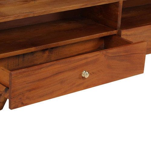 Vidaxl Tv Stand Tv Unit Sideboard Tv Console Cabinet Solid Reclaimed ... throughout Understanding the durability and aesthetics of solid acacia wood vs MDF in television furniture