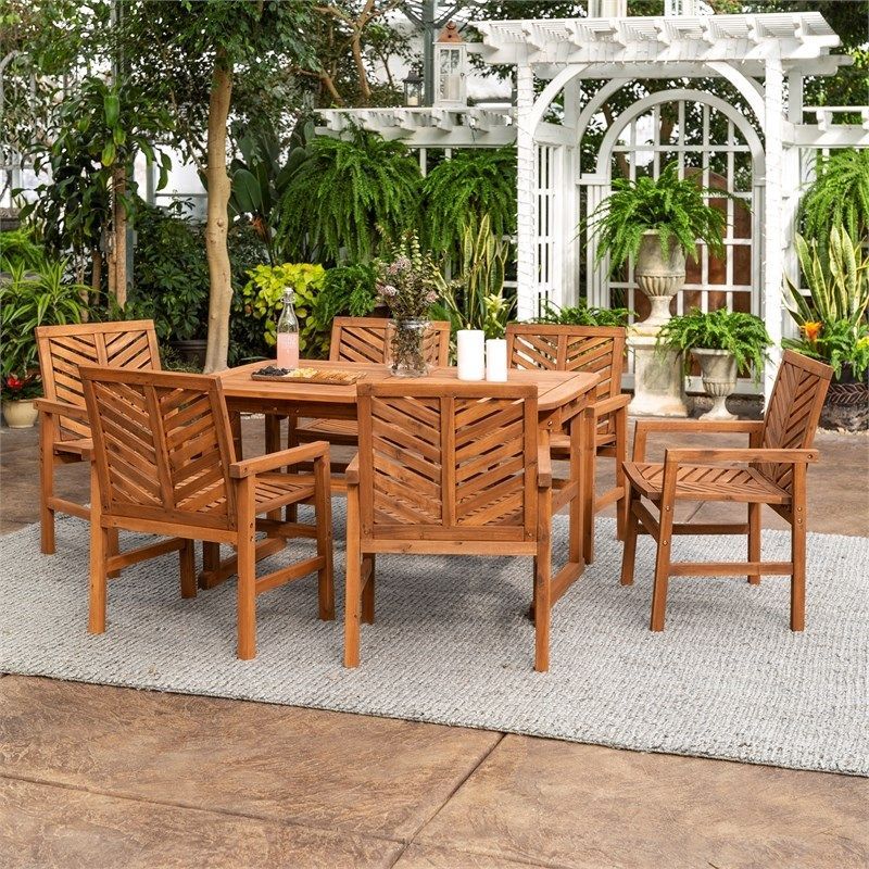 Best 15+ Of 7-Piece Large Patio Dining Sets within Why Rectangular Tables Are the Go-To Choice for Hosting Big Summer Gatherings
