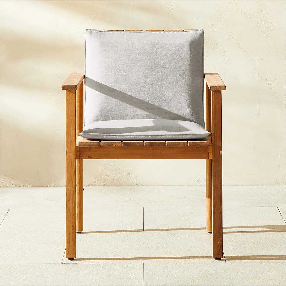 Cabra Teak Outdoor Dining Chair | Cb2 Canada within Teak Outdoor Dining Chair