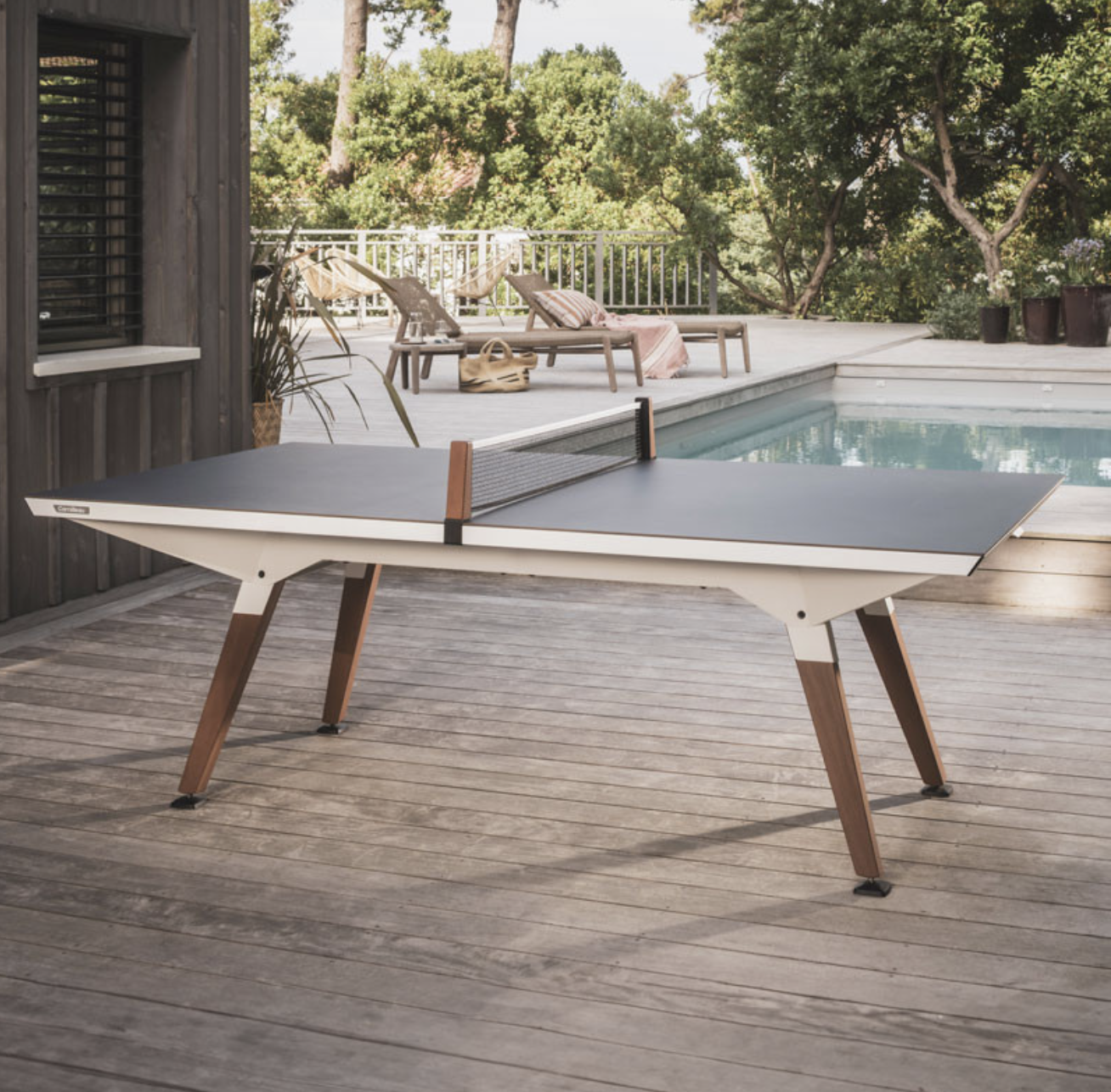 Cornilleau Origin Mid-Size Outdoor Ping Pong Table within Outdoor Ping Pong Dining Table