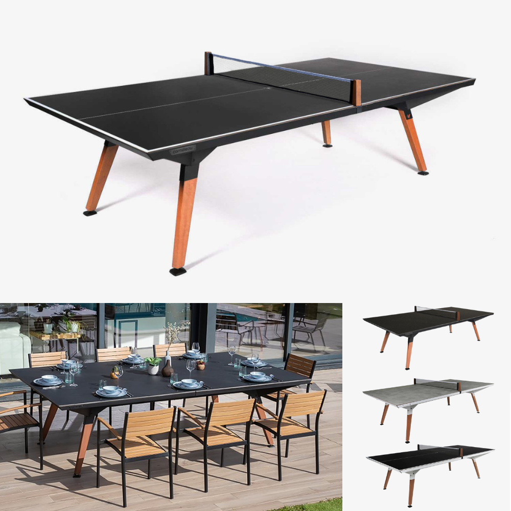 Cornilleau Outdoor Ping Pong Table Lifestyle - Convertible To A Garden ... with regard to Outdoor Ping Pong Dining Table
