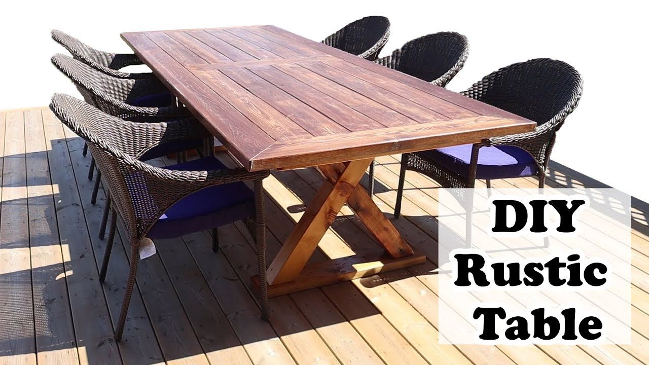 Diy Outdoor Dining Table | Affordable 10 Foot Table - Youtube in Essential Features to Consider When Choosing Your Next 10 Person Outdoor Dining Table