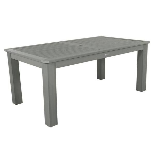 Highwood Coastal Teak Rectangular Recycled Plastic Outdoor Dining Table ... in Understanding why homeowners are swapping stained timber for virtually indestructible recycled plastic surfaces