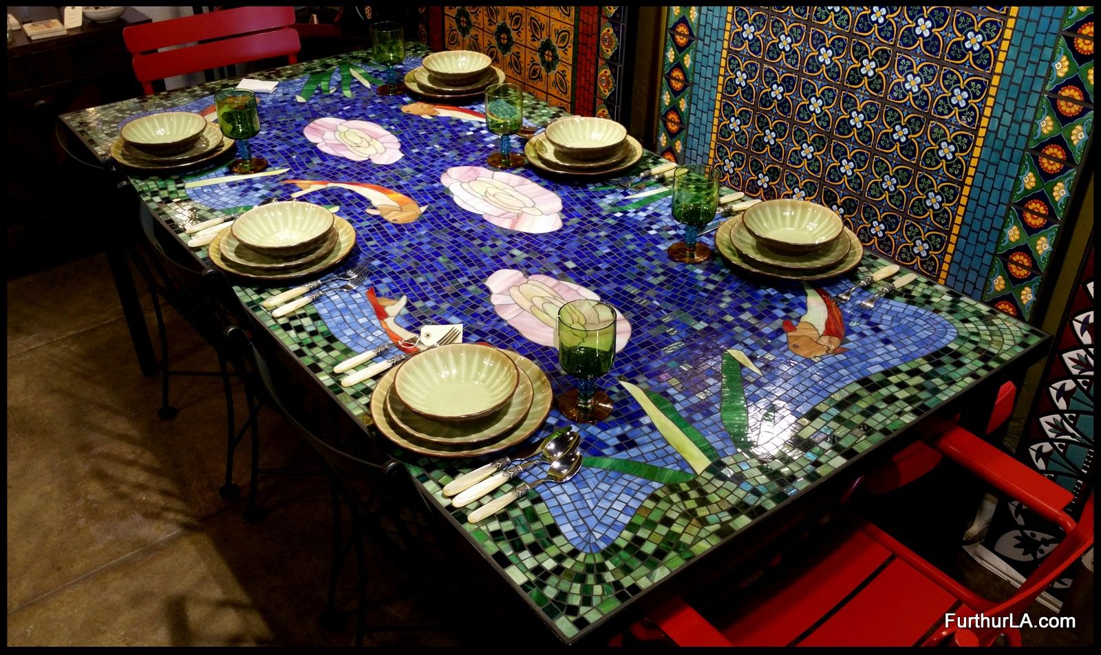 Mosaic Dining Table Outdoor At Mariam Oberg Blog in Mosaic Outdoor Dining Table